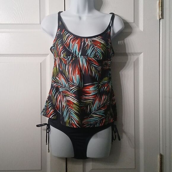 Mossimo 2 pc tankini bathing suit swimsuit  Sz M NWT - Picture 1 of 13